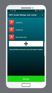 اسکرین شات برنامه MP3 Audio Merger and Joiner 2