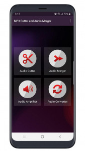 اسکرین شات برنامه MP3 Cutter and Audio Merger 1
