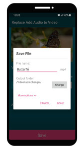 اسکرین شات 5 برنامه Replace Add Audio to Video