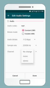 اسکرین شات 3 برنامه LiteC Video MP3 Audio Extract