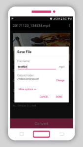 اسکرین شات 6 برنامه Smart Video Compressor resizer