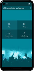 اسکرین شات 1 برنامه VEdit Video Cutter and Merger