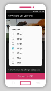 اسکرین شات 5 برنامه HD Video to GIF Converter