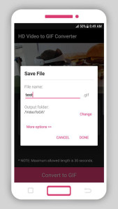 اسکرین شات 6 برنامه HD Video to GIF Converter