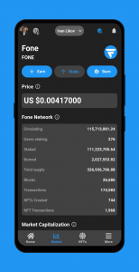 اسکرین شات برنامه Fone Network AI, Earning, NFTs 2