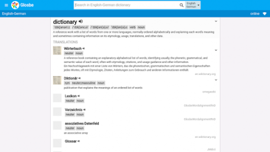 اسکرین شات برنامه Multilang Dictionary Glosbe 4