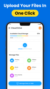 اسکرین شات 2 برنامه Cloud Storage - Cloud Backup