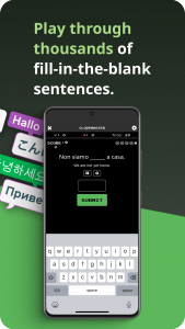 اسکرین شات 2 برنامه Clozemaster: Expand Vocabulary