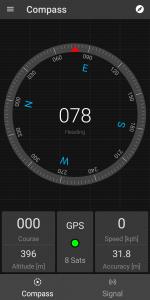 اسکرین شات برنامه Compass and GPS tools 2