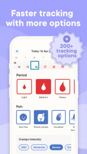 اسکرین شات برنامه Clue Period Tracker & Calendar 2