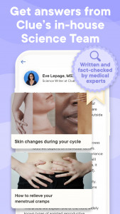 اسکرین شات برنامه Clue Cycle & Period Tracker 7