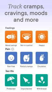 اسکرین شات 3 برنامه Clue Period & Cycle Tracker