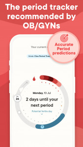 اسکرین شات 1 برنامه Clue Cycle & Period Tracker