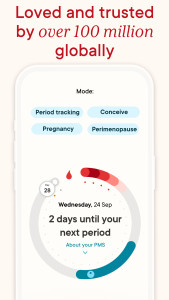 اسکرین شات 2 برنامه Clue Cycle & Period Tracker
