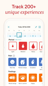 اسکرین شات 4 برنامه Clue Cycle & Period Tracker