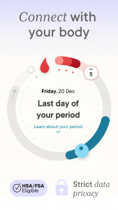 اسکرین شات 1 برنامه Clue Period & Cycle Tracker