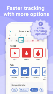 اسکرین شات برنامه Clue Cycle & Period Tracker 2