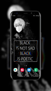 اسکرین شات برنامه Black Sad Wallpaper 2