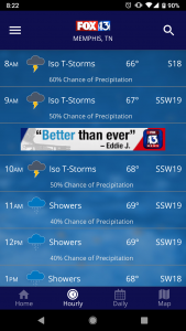 اسکرین شات برنامه FOX13 Weather App 4