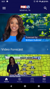 اسکرین شات برنامه FOX13 Weather App 2