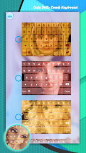 اسکرین شات برنامه Cute Dolls Emoji Keyboard 2