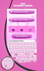 اسکرین شات برنامه Love Keyboard Theme 6