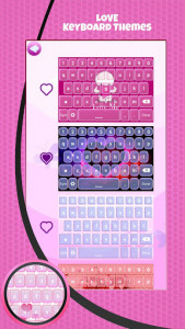 اسکرین شات برنامه Love Keyboard Theme 4