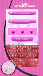اسکرین شات برنامه Love Keyboard Theme 3