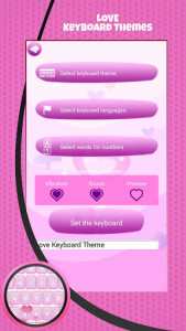 اسکرین شات برنامه Love Keyboard Theme 2
