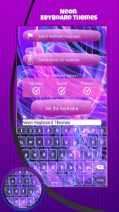 اسکرین شات برنامه Neon Keyboard Themes 3