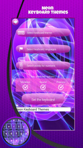 اسکرین شات برنامه Neon Keyboard Themes 2