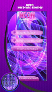 اسکرین شات برنامه Neon Keyboard Themes 1