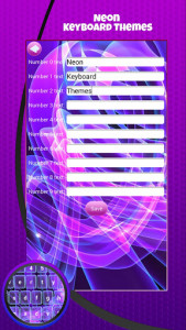 اسکرین شات برنامه Neon Keyboard Themes 4