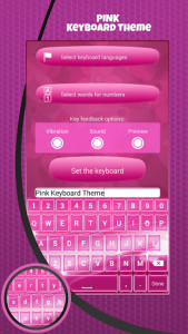 اسکرین شات برنامه Pink Keyboard Theme 3