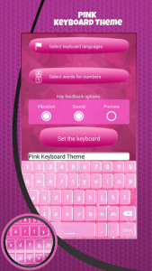 اسکرین شات برنامه Pink Keyboard Theme 5