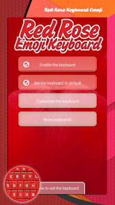 اسکرین شات برنامه Red Rose Keyboard Emoji 3