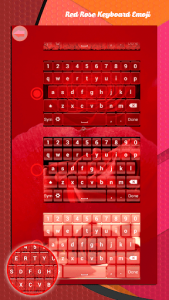 اسکرین شات برنامه Red Rose Keyboard Emoji 7