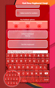 اسکرین شات برنامه Red Rose Keyboard Emoji 6