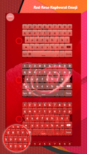 اسکرین شات برنامه Red Rose Keyboard Emoji 2