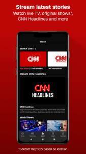 اسکرین شات برنامه CNN Breaking US & World News 3