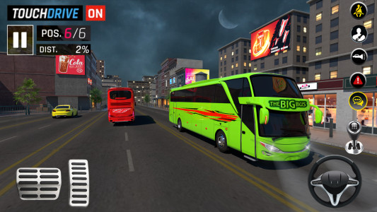 اسکرین شات برنامه Bus Simulator Race - Bus Games 3