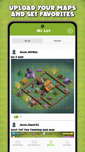 اسکرین شات برنامه Map Layout for COC 4