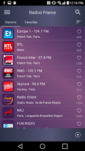 اسکرین شات برنامه Radios France - Radio FM 2