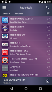 اسکرین شات برنامه Radio Italy - Radio FM Italy 2