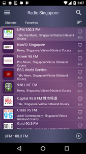 اسکرین شات برنامه Radio Singapore - Radio FM Singapore 2