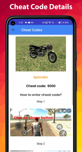 اسکرین شات برنامه Indian bike driving cheat code 3