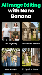 اسکرین شات 2 برنامه Banana AI - AI Edit Image