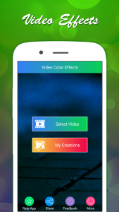اسکرین شات 1 برنامه Color Video Effects, Add Music