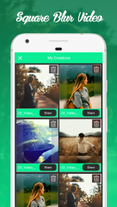 اسکرین شات 6 برنامه Blur Video, Blur Square Video,