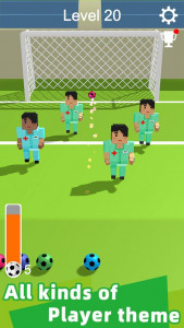 اسکرین شات بازی Straight Strike - 3D soccer shot game 3